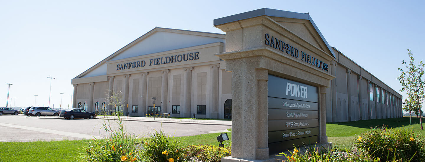 exterior of sanford fieldhouse